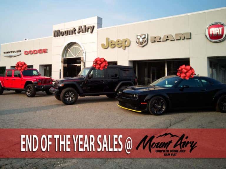End of Year Sales at Mount Airy Chrysler Dodge Jeep Ram Mount Airy