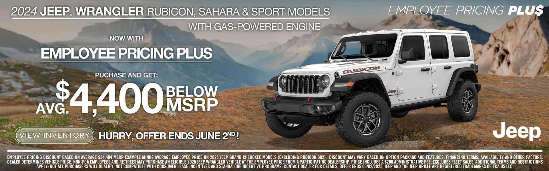 2024 Jeep Wrangler Rubicon, Sahara, & Sport Models