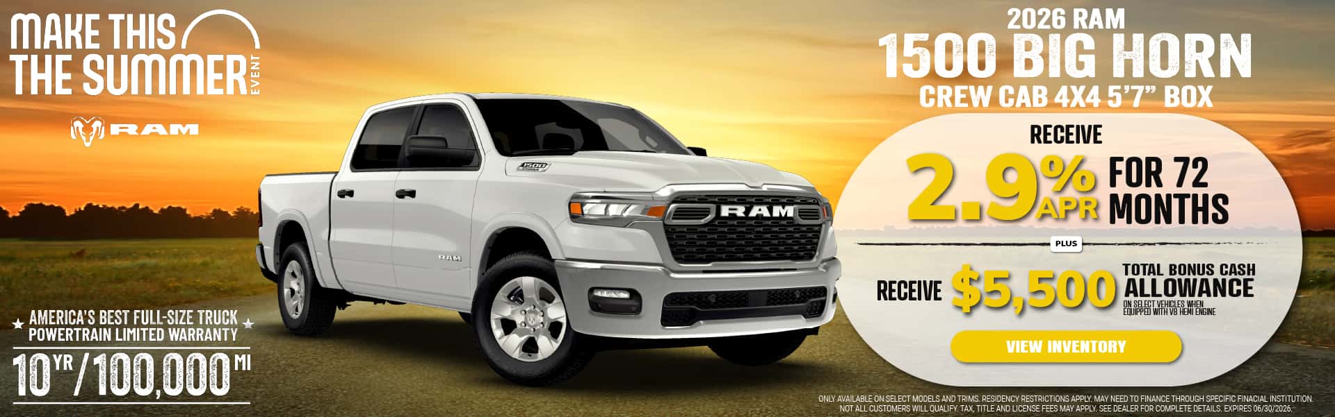 1 2026 Ram 1500 - June 2026 Incentives
