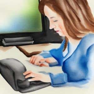 Women Working On Computer