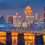 Louisville Kentucky downtown skyline