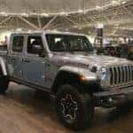 Jeep on a showroom floor at a dealership in louisville, ky