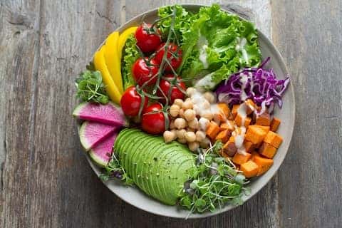 vegetables in a bowl at a restaurant in louisville
