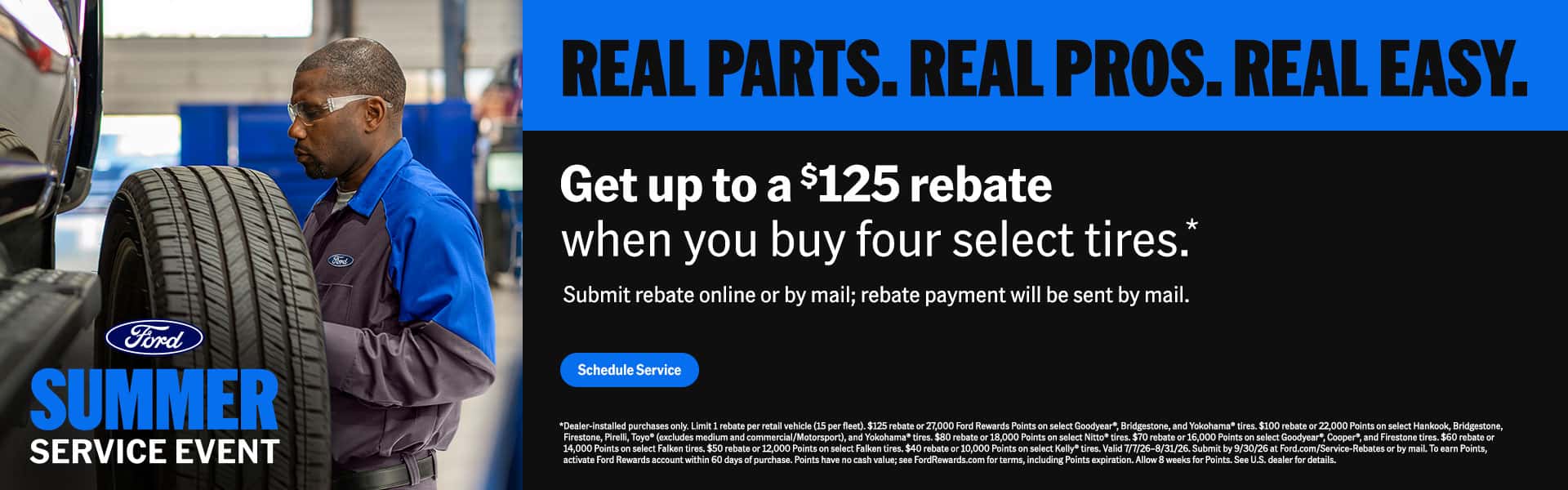 summer service event tires