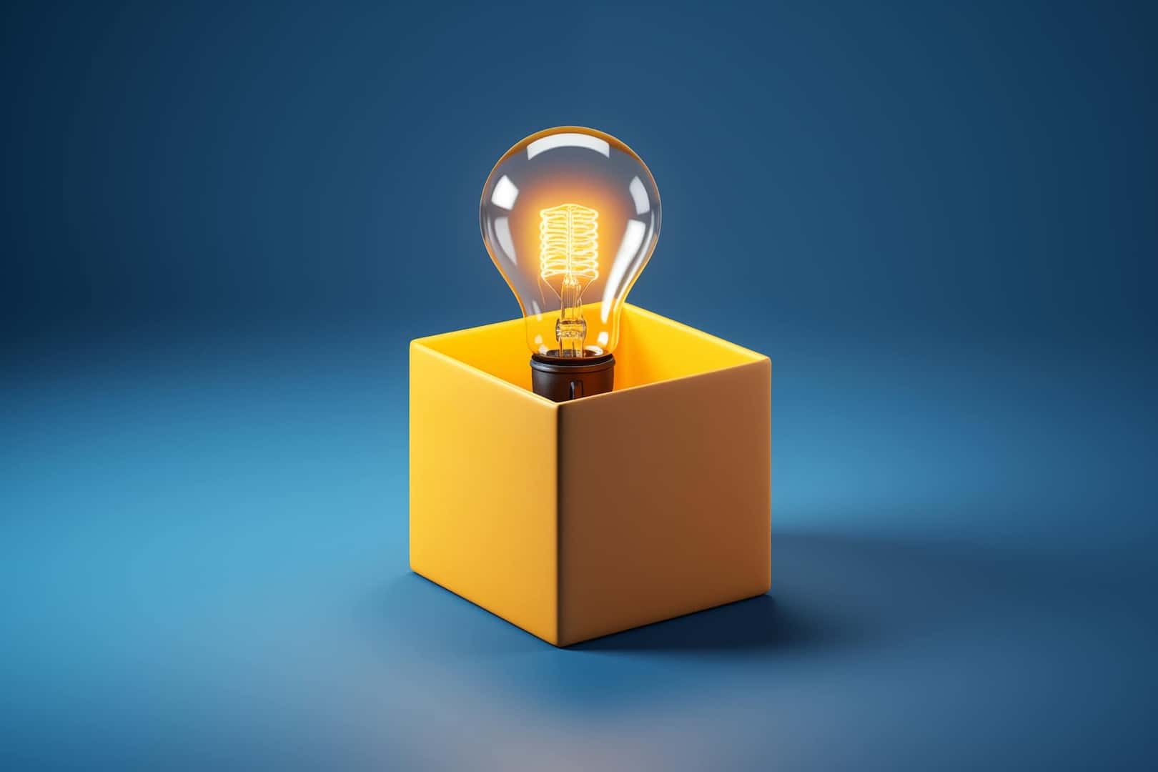 light bulb in box 