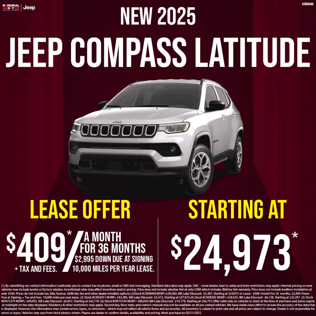 NEW 2025 JEEP COMPASS LATITUDE 4X4