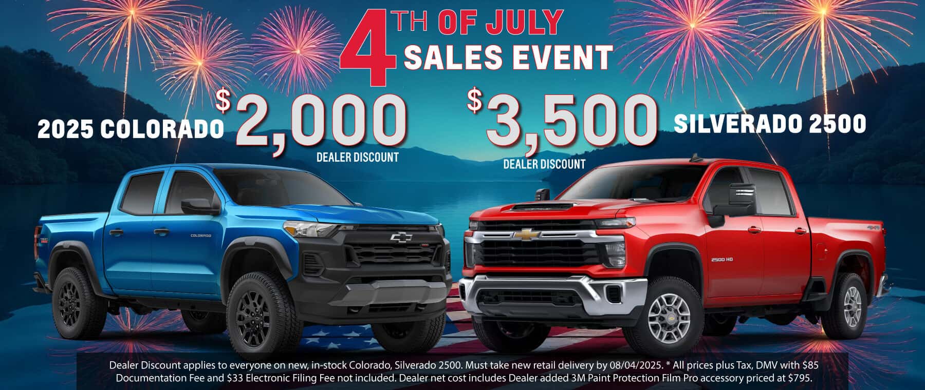 4th of July Savings - Colorado, Silverado 2500