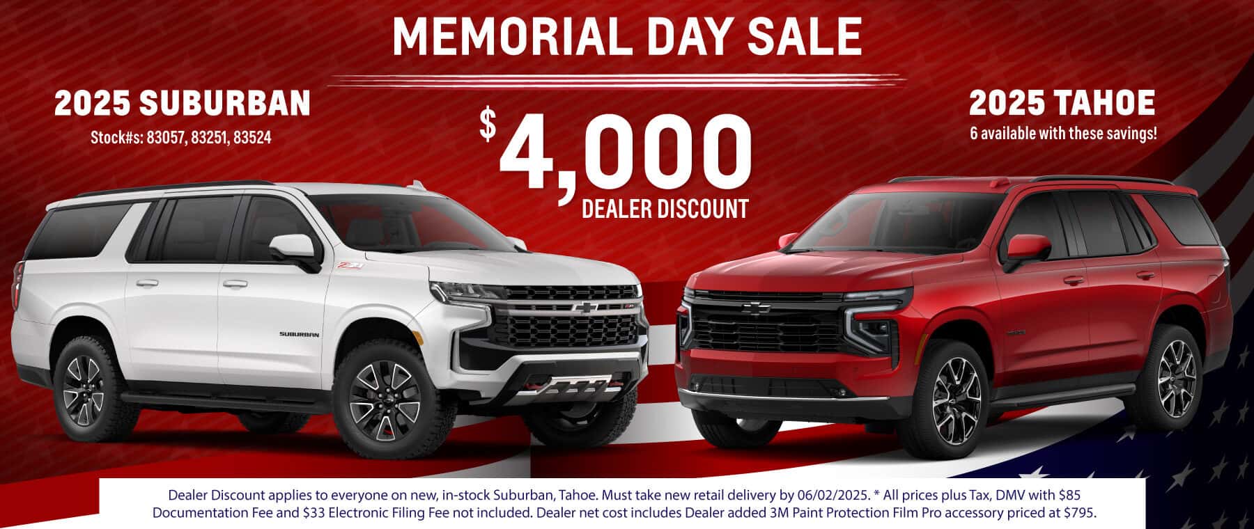 MEMORIAL DAY SALE