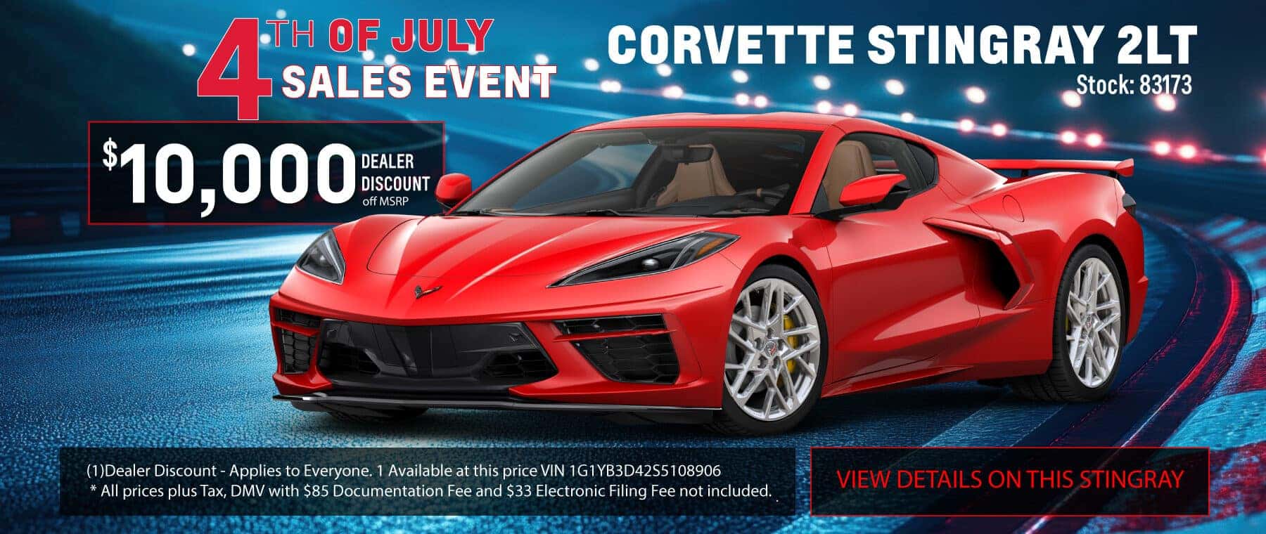2025 Corvette Stingray Offer