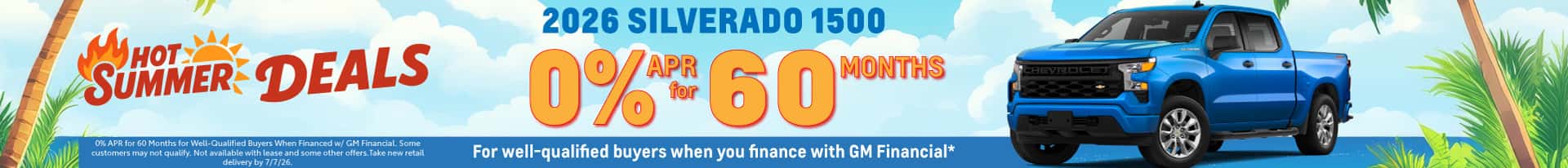 Hot Summer Deals! - Silverado 1500 Special APR Finance Offer