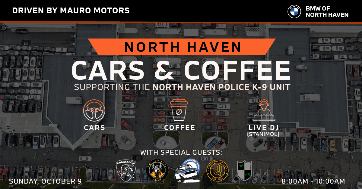 October North Haven Cars & Coffee Supporting the North Haven Police K9