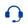 Blue Headset Icon