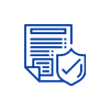 Blue Warranty Icon