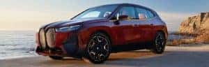 BMW iX on Beach
