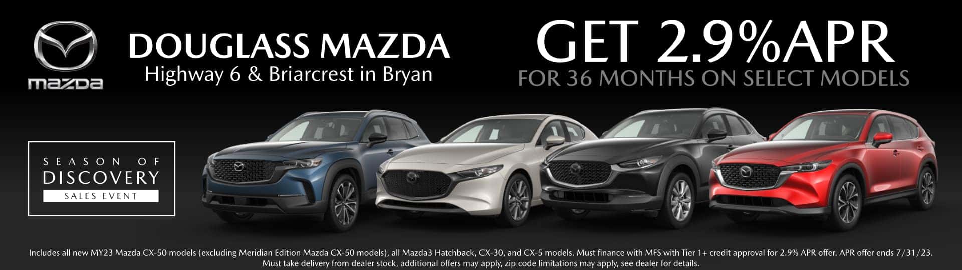 New & Used Mazda Vehicles in Bryan Douglass Mazda