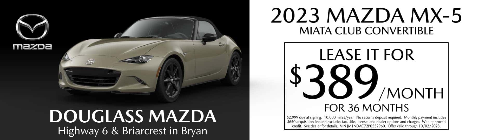New & Used Mazda Vehicles in Bryan Douglass Mazda