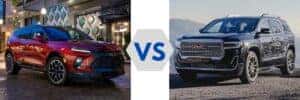 2023 Chevy Blazer vs GMC Acadia