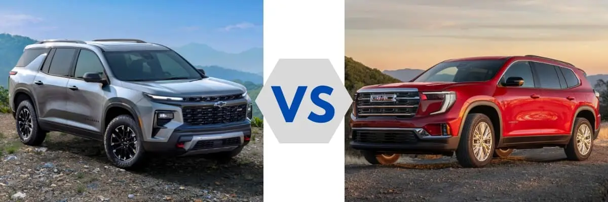 2024 Chevy Traverse vs GMC Acadia: SUV Face-Off