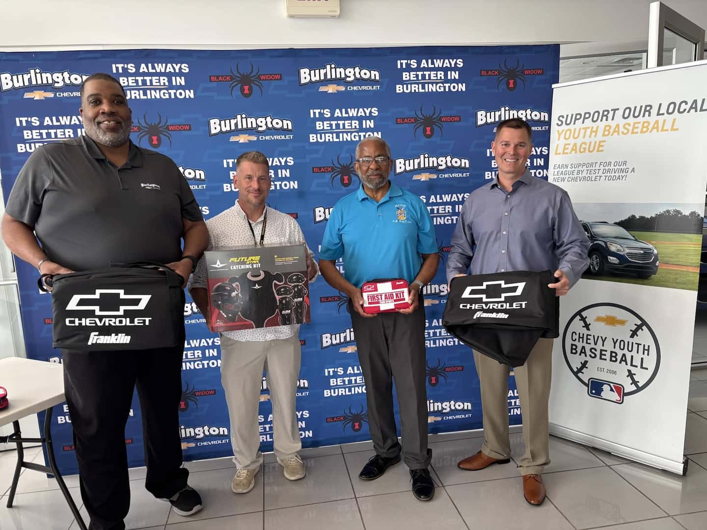 Walt Paxton/Burlington Chevrolet, Dr. John Taylor/Burlington Township High School Athletic Director