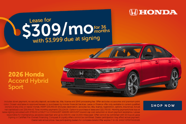 Accord Hybrid Savings!