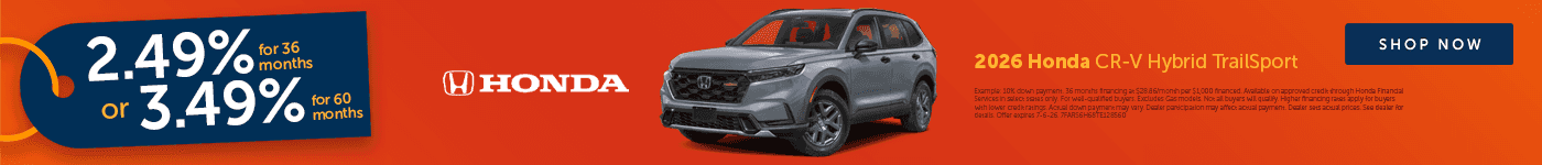 Low APR on New Honda CR-V