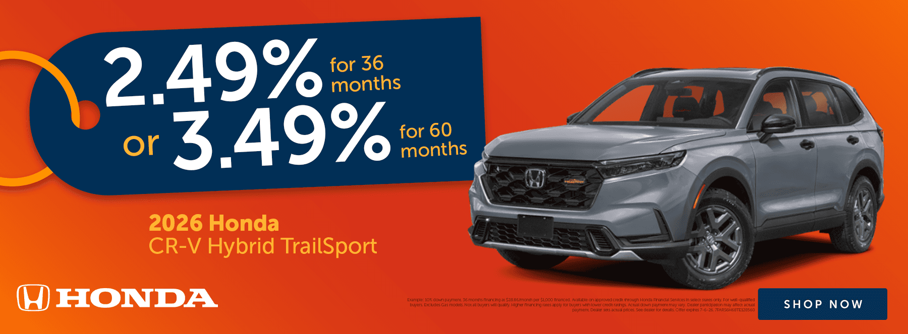 Low APR on New Honda CR-V