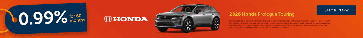 Low APR on New Honda Prologue