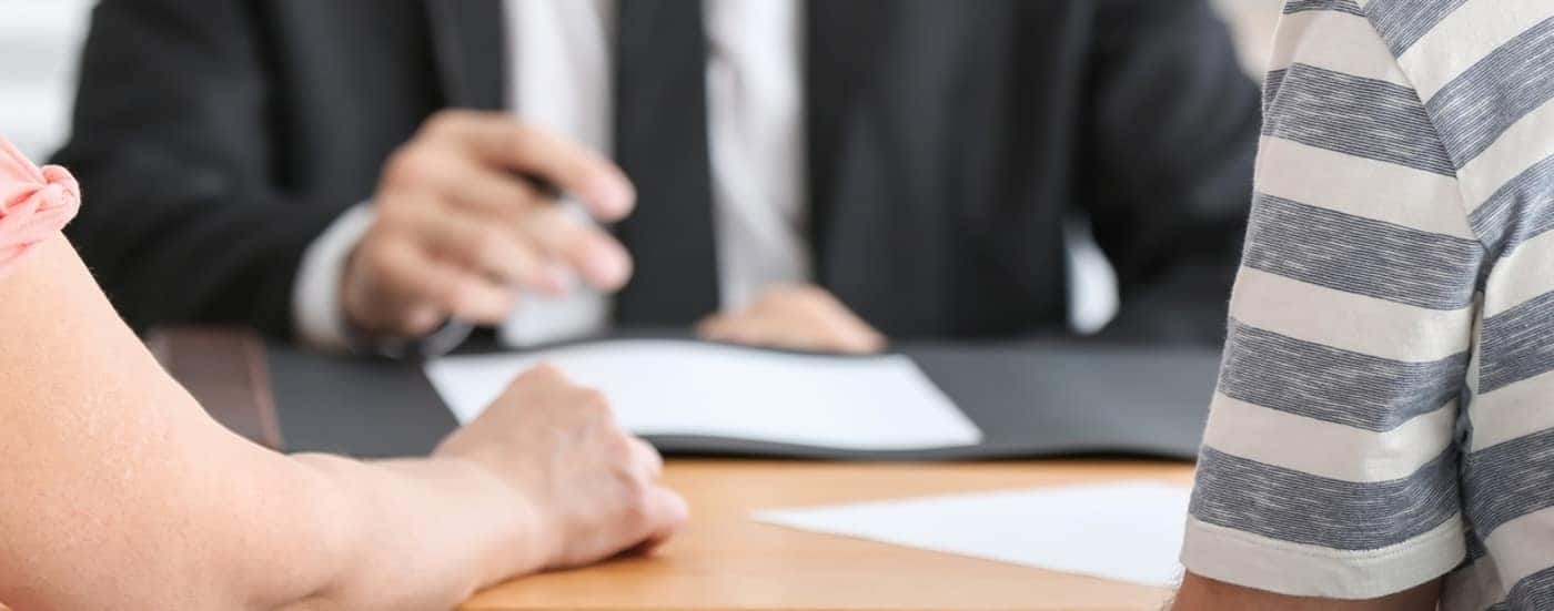 couple meeting with a financial advisor