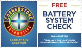 Free Battery System Check Service Coupon
