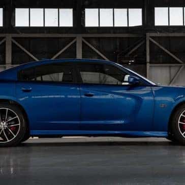 2018 Dodge Charger Blue Facing Right