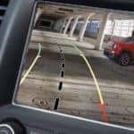 Backup camera view inside the 2018 Jeep Grand Cherokee
