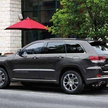 2019 Jeep Grand Cherokee by a charming cafe