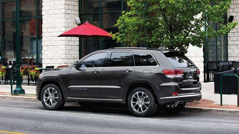 2019 Jeep Grand Cherokee by a charming cafe