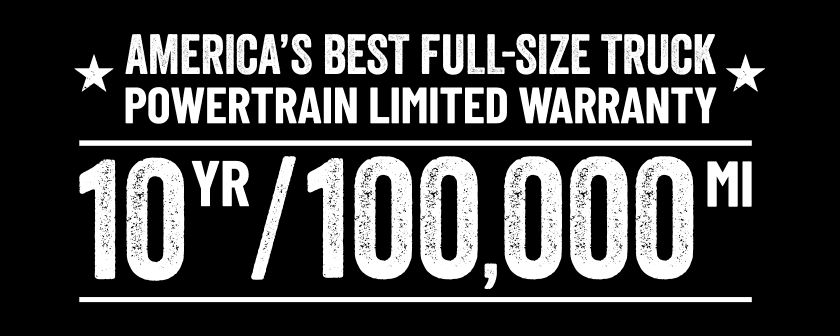 RAM 10-year/100,000 Mile Warranty