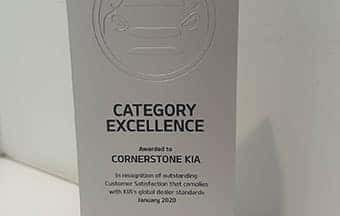 Cornerstone KIA Award of Excellence