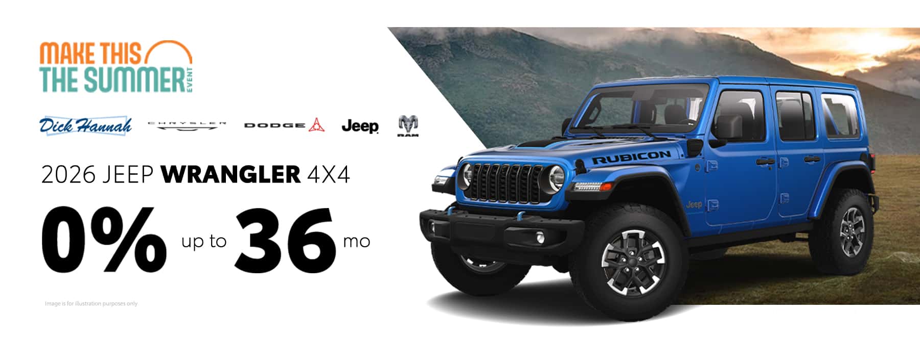 2026 Jeep Wranger 4x4 0% up to 36 months