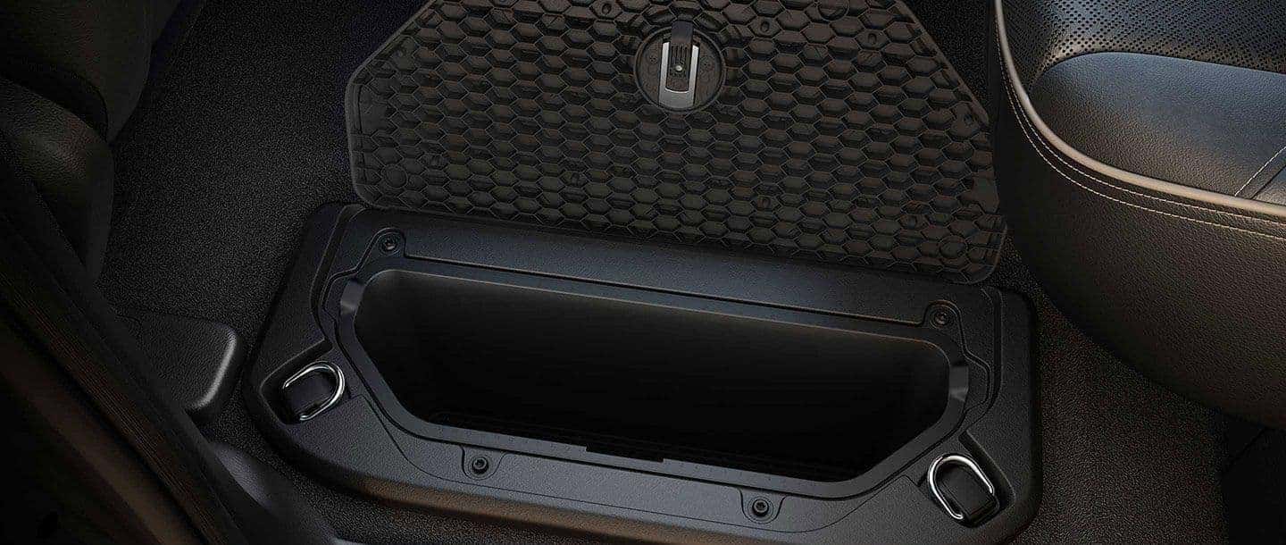 2019 RAM 1500 cargo box in backseat area
