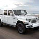2020 Jeep Gladiator in white driving