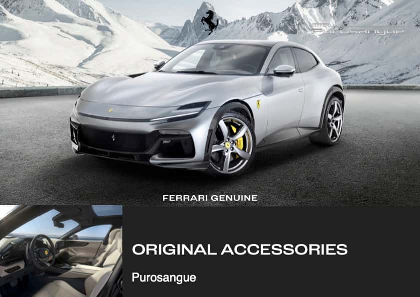Ferrari Purosangue Accessories Page1