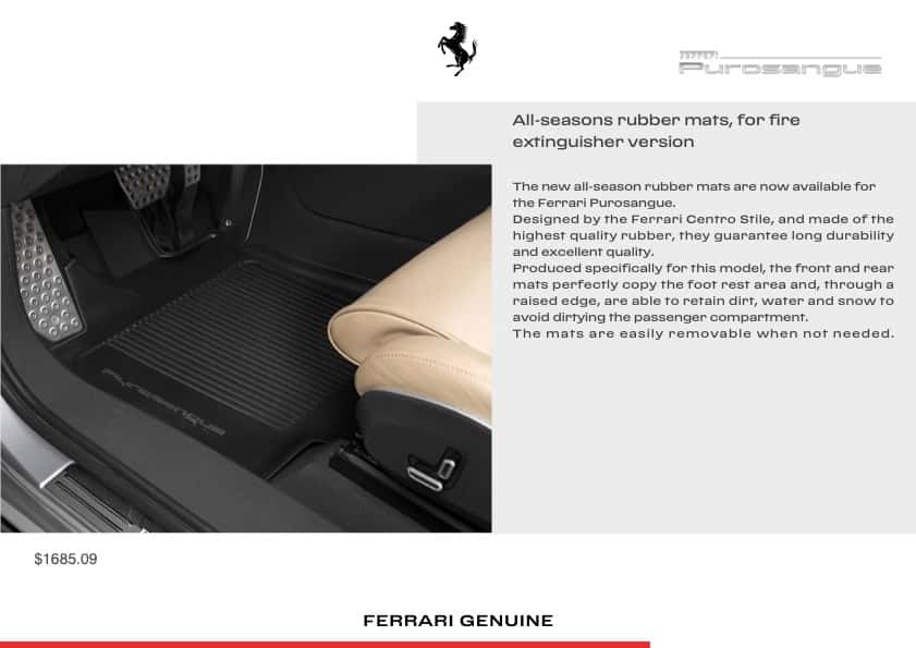 Ferrari Purosangue Accessories Page3
