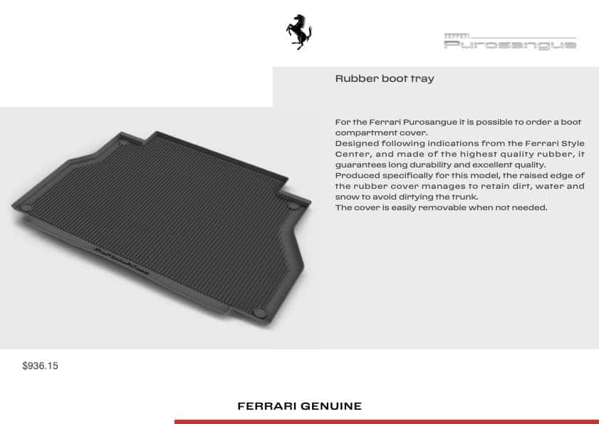 Ferrari Purosangue Accessories Page4