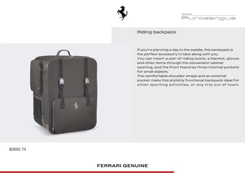 Ferrari Purosangue Accessories Page9