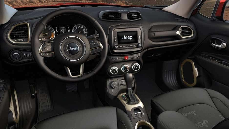 Interior Features of the New Jeep Renegade at Garber in Orange-Park, FL