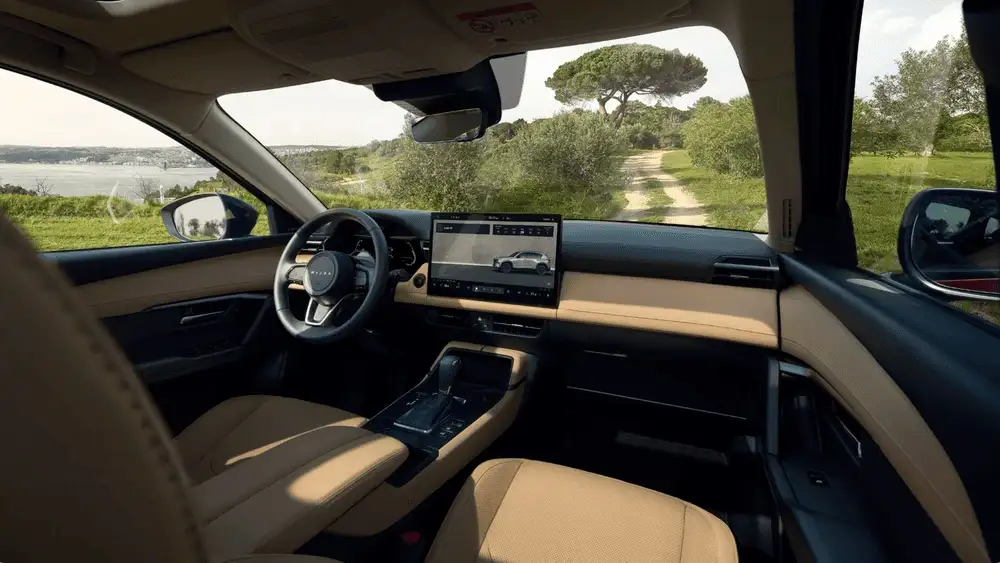 2026 Mazda CX-5 dashboard with touchscreen display and modern interior design in Hempstead NY