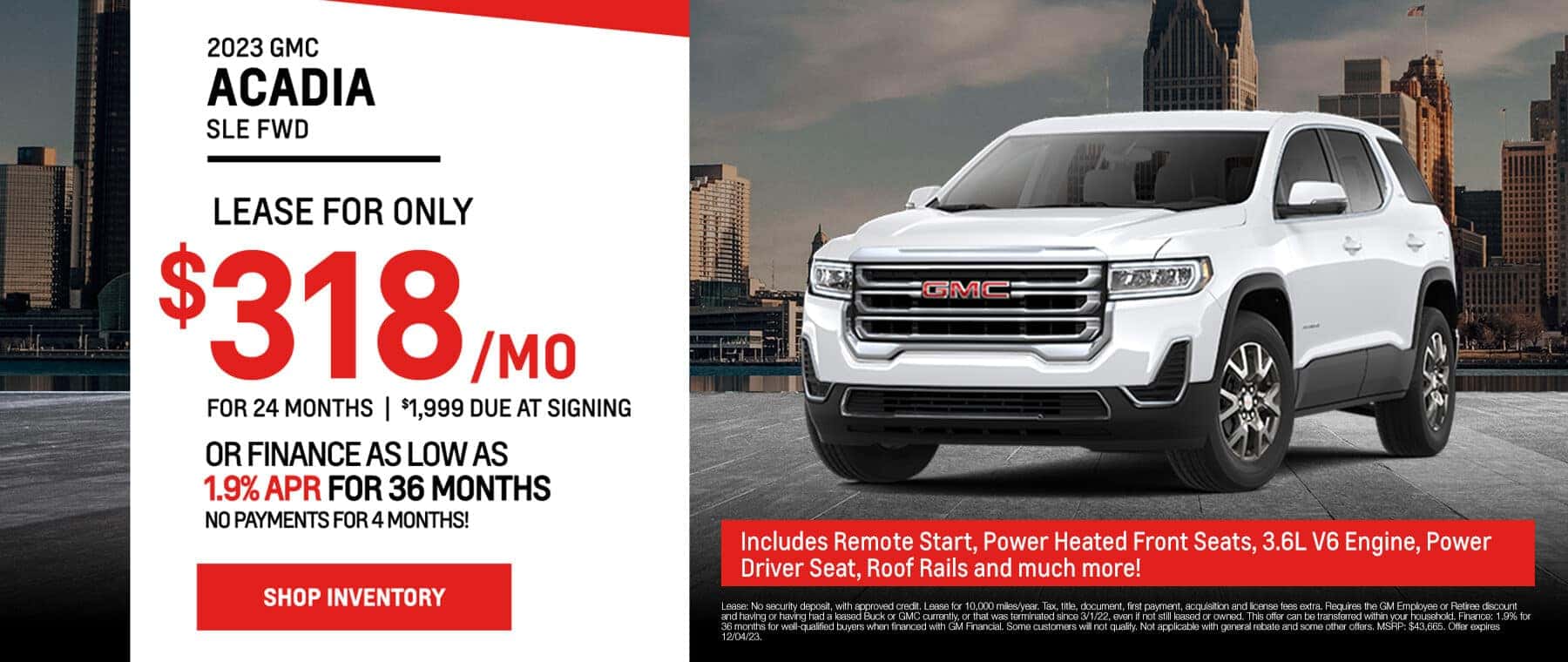 2023 GMC Acadia SLE