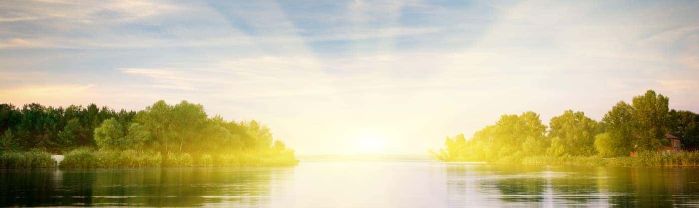 sunny day on the river