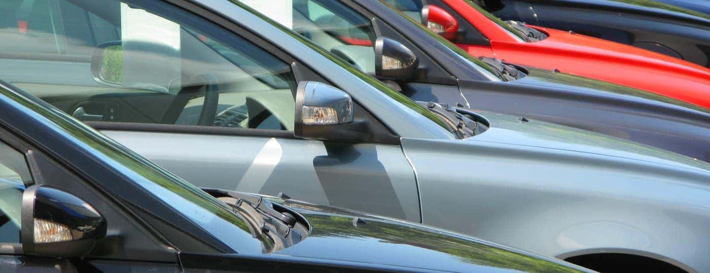 row of used cars