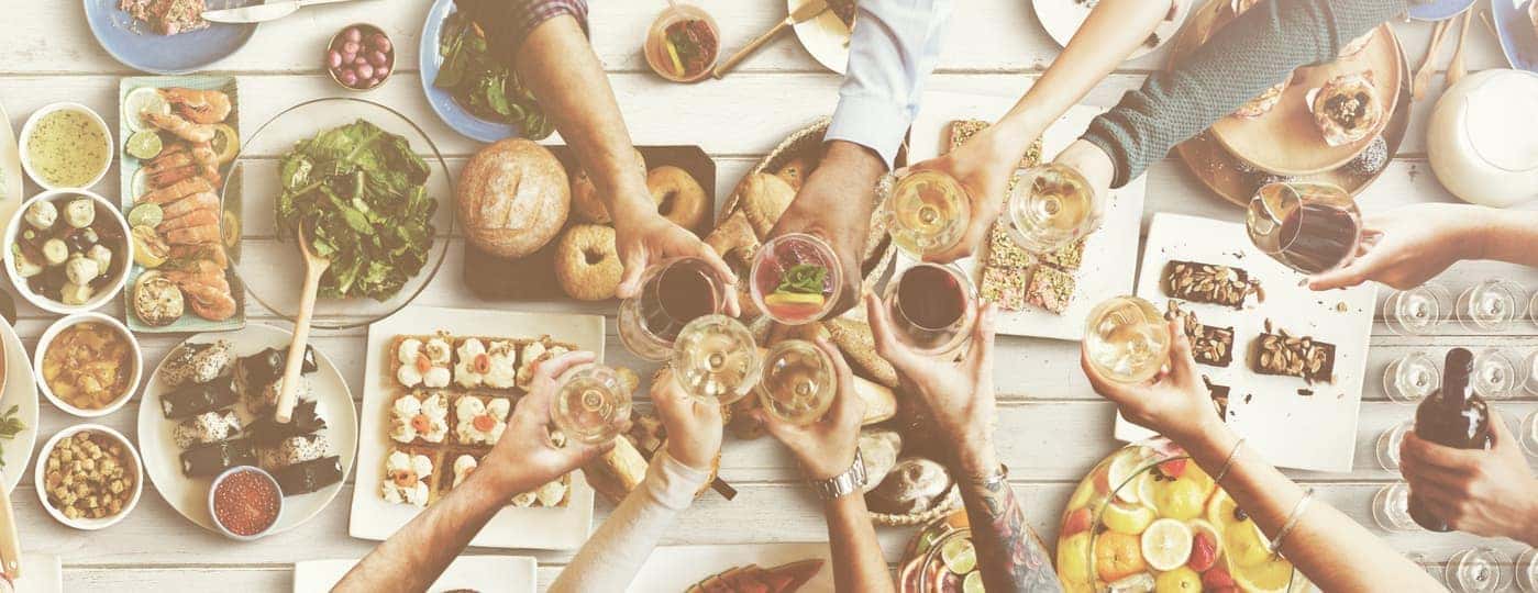 People eating food