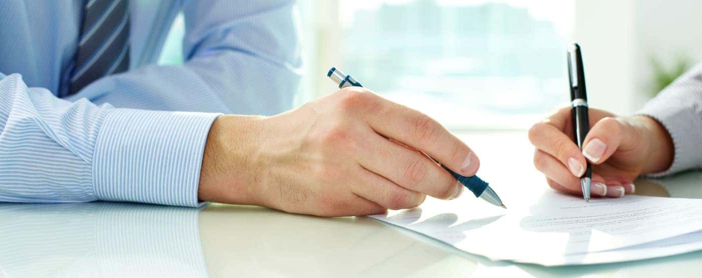signing contract