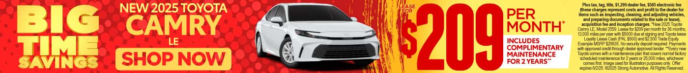 New 2025 Toyota Camry LE 